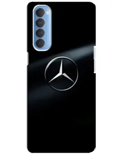 Чехол для OPPO Reno 4 Pro с картинкой «Mercedes на металле» Чехол для OPPO Reno 4 Pro с картинкой «Mercedes на металле»