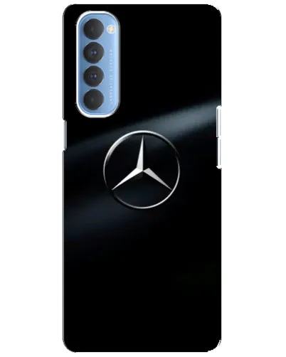 Чехол для OPPO Reno 4 Pro с картинкой «Mercedes на металле» Чехол для OPPO Reno 4 Pro с картинкой «Mercedes на металле»