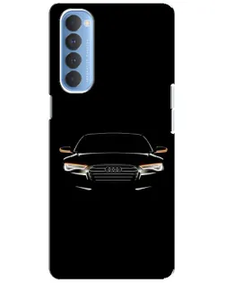 Чохол для OPPO Reno 4 Pro з картинкою «Audi — нічний контур»
