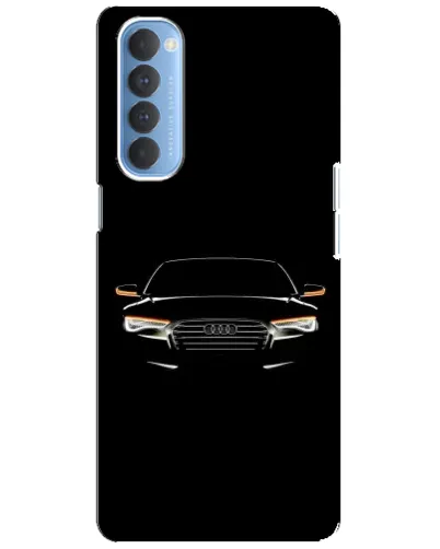 Чехол для OPPO Reno 4 Pro с картинкой «Audi — ночной контур»