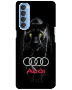 Чохол для OPPO Reno 4 Pro з картинкою «Пантера та Audi»