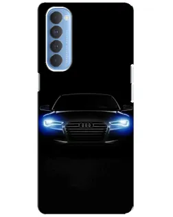Чохол для OPPO Reno 4 Pro з картинкою «Audi в неоні»