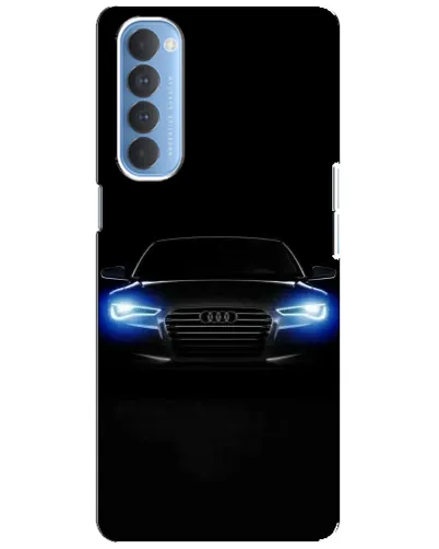 Чехол для OPPO Reno 4 Pro с картинкой «Audi в неоне»