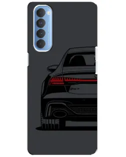 Чохол для OPPO Reno 4 Pro з картинкою «Задня частина Audi — арт»