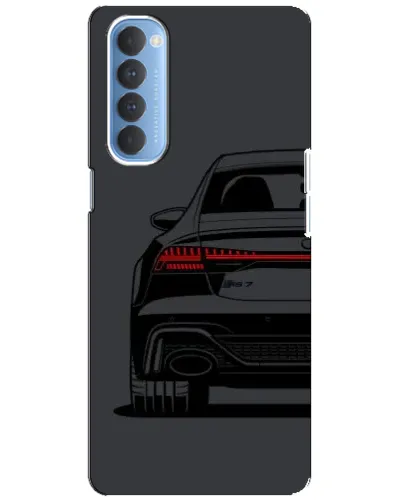 Чехол для OPPO Reno 4 Pro с картинкой «Задняя часть Audi — арт»