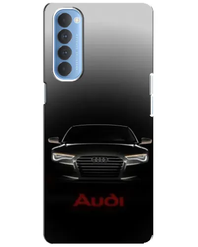 Чехол для OPPO Reno 4 Pro с картинкой «Audi — градиентный контур»