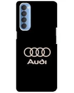 Чохол для OPPO Reno 4 Pro з картинкою «Audi — золотий логотип»