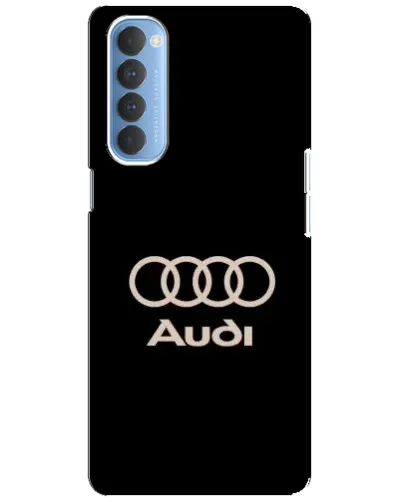 Чехол для OPPO Reno 4 Pro с картинкой «Audi — золотой логотип»