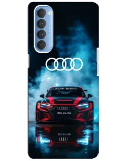 Чохол для OPPO Reno 4 Pro з картинкою «Audi Sport — неон»