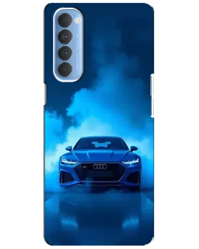 Чехол для OPPO Reno 4 Pro с картинкой «Audi — голубая энергия»