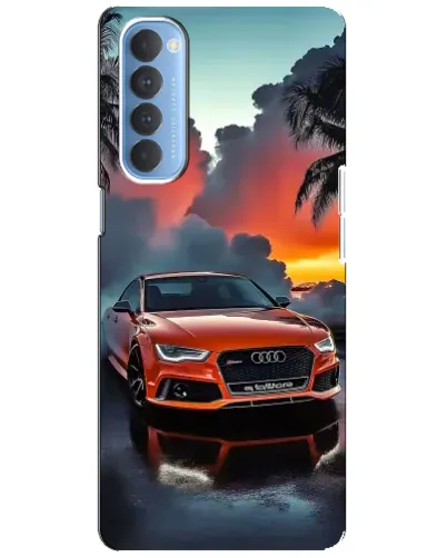 Чехол для OPPO Reno 4 Pro с картинкой «Audi — закат»
