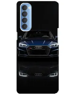 Чохол для OPPO Reno 4 Pro з картинкою «Audi — нічне відображення»