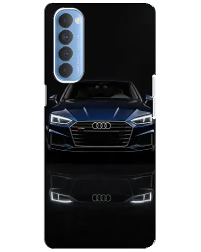 Чехол для OPPO Reno 4 Pro с картинкой «Audi — ночное отражение»