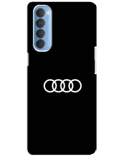 Чохол для OPPO Reno 4 Pro з картинкою «Audi White Logo»