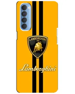 Чохол для OPPO Reno 4 Pro з картинкою «Lamborghini Stripe жовтий» Чохол для OPPO Reno 4 Pro з картинкою «Lamborghini Stripe жовтий»