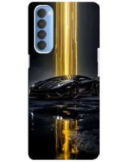Чохол для OPPO Reno 4 Pro з картинкою «Нічний Lamborghini драйв»