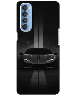Чехол для OPPO Reno 4 Pro с картинкой «Lamborghini симметрия дорог»
