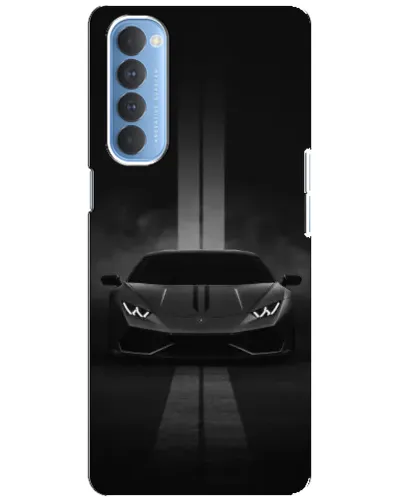 Чехол для OPPO Reno 4 Pro с картинкой «Lamborghini симметрия дорог»