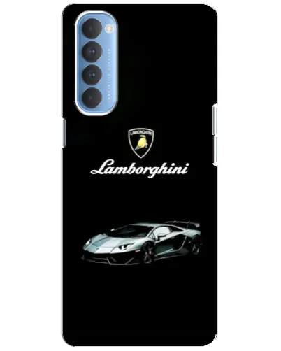 Чехол для OPPO Reno 4 Pro с картинкой «Логотип Lamborghini классика»