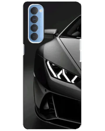 Чехол для OPPO Reno 4 Pro с картинкой «Lamborghini фары детализация»