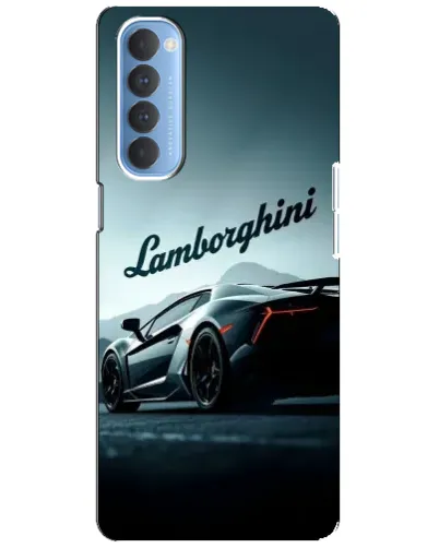 Чехол для OPPO Reno 4 Pro с картинкой «Классическая надпись Lamborghini»