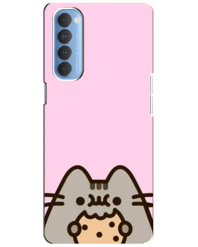 Чехол для OPPO Reno 4 Pro с картинкой «Pusheen и печенье»
