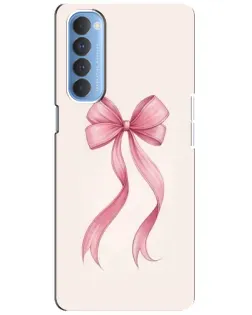 Чехол для OPPO Reno 4 Pro с картинкой «Розовый бант»