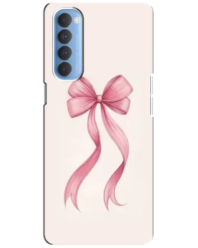 Чехол для OPPO Reno 4 Pro с картинкой «Розовый бант»