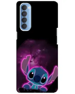 Чехол для OPPO Reno 4 Pro с картинкой «Неоновый Stitch» Чехол для OPPO Reno 4 Pro с картинкой «Неоновый Stitch»