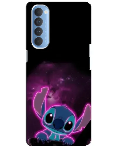 Чохол для OPPO Reno 4 Pro з картинкою «Неоновий Stitch»