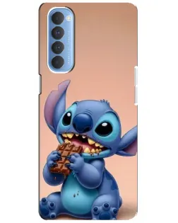 Чехол для OPPO Reno 4 Pro с картинкой «Стич ест шоколад» Чехол для OPPO Reno 4 Pro с картинкой «Стич ест шоколад»