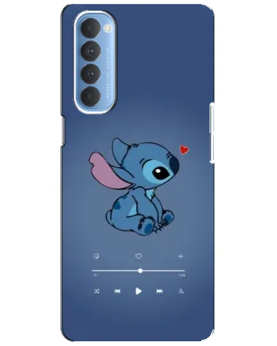 Чохол для OPPO Reno 4 Pro з картинкою «Музичний Stitch»