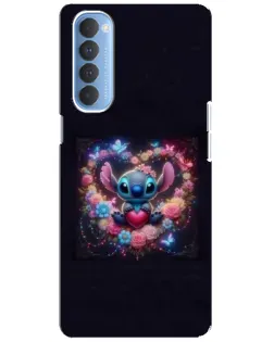 Чехол для OPPO Reno 4 Pro с картинкой «Stitch в цветах» Чехол для OPPO Reno 4 Pro с картинкой «Stitch в цветах»