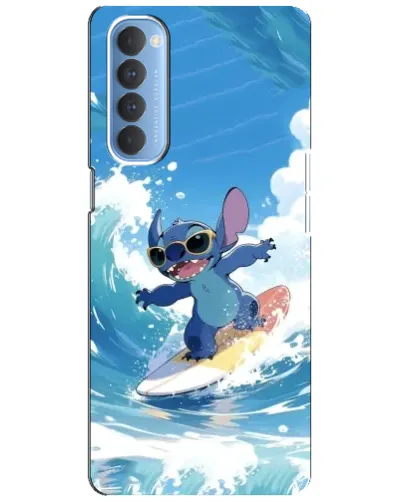 Чохол для OPPO Reno 4 Pro з картинкою «Стіч на хвилі»