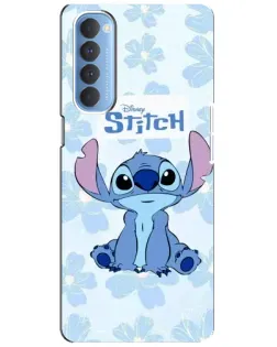Чехол для OPPO Reno 4 Pro с картинкой «Stitch среди цветов» Чехол для OPPO Reno 4 Pro с картинкой «Stitch среди цветов»