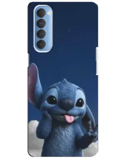 Чехол для OPPO Reno 4 Pro с картинкой «Стич в облаках» Чехол для OPPO Reno 4 Pro с картинкой «Стич в облаках»