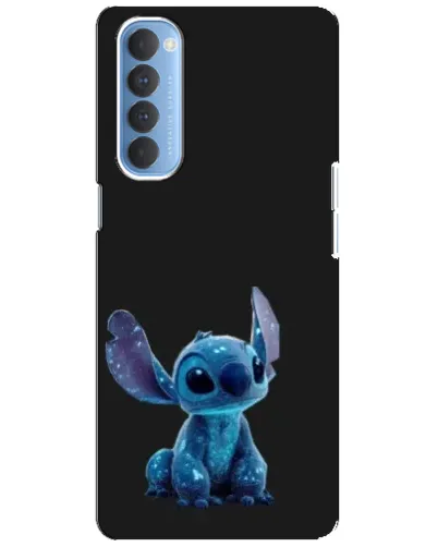 Чохол для OPPO Reno 4 Pro з картинкою «Стіч на чорному»