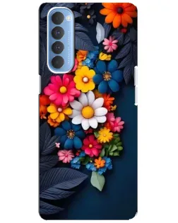 Чехол для OPPO Reno 4 Pro с картинкой «Цветочная феерия»