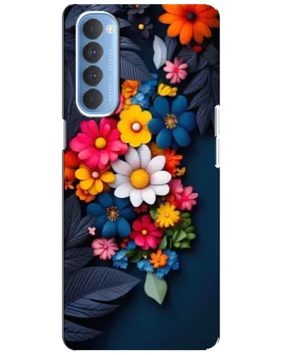 Чехол для OPPO Reno 4 Pro с картинкой «Цветочная феерия» Чехол для OPPO Reno 4 Pro с картинкой «Цветочная феерия»