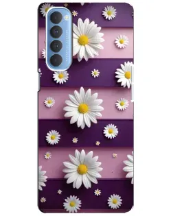 Чехол для OPPO Reno 4 Pro с картинкой «Ромашки на фиолетовом» Чехол для OPPO Reno 4 Pro с картинкой «Ромашки на фиолетовом»