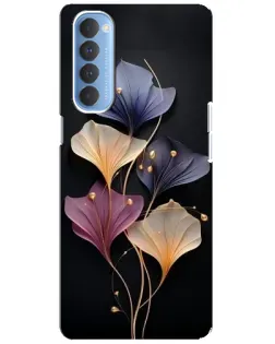 Чехол для OPPO Reno 4 Pro с картинкой «Лиловые цветы грации»