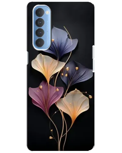 Чехол для OPPO Reno 4 Pro с картинкой «Лиловые цветы грации» Чехол для OPPO Reno 4 Pro с картинкой «Лиловые цветы грации»