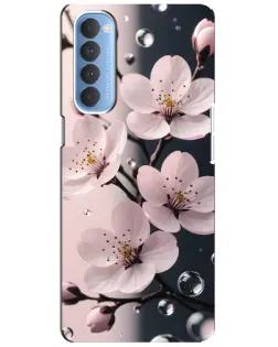 Чехол для OPPO Reno 4 Pro с картинкой «Нежная сакура и капли» Чехол для OPPO Reno 4 Pro с картинкой «Нежная сакура и капли»