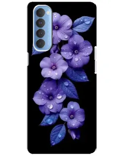 Чохол для OPPO Reno 4 Pro з картинкою «Фіолетові квіти з росою» Чохол для OPPO Reno 4 Pro з картинкою «Фіолетові квіти з росою»