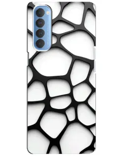 Чохол для OPPO Reno 4 Pro з картинкою «Біла об'ємна сітка» Чохол для OPPO Reno 4 Pro з картинкою «Біла об'ємна сітка»