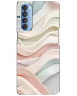 Чехол для OPPO Reno 4 Pro с картинкой «Пастельные нежные волны»