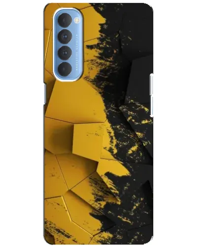 Чехол для OPPO Reno 4 Pro с картинкой «Золотые осколки геометрии» Чехол для OPPO Reno 4 Pro с картинкой «Золотые осколки геометрии»