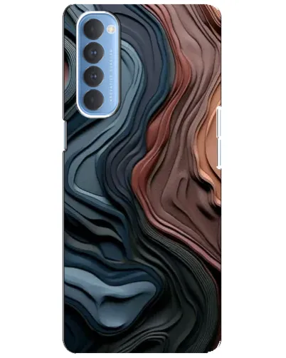 Чехол для OPPO Reno 4 Pro с картинкой «Цветные волны каньона» Чехол для OPPO Reno 4 Pro с картинкой «Цветные волны каньона»