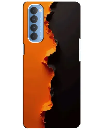 Чехол для OPPO Reno 4 Pro с картинкой «Оранжевый разлом» Чехол для OPPO Reno 4 Pro с картинкой «Оранжевый разлом»
