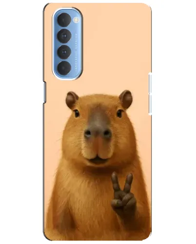 Чехол для OPPO Reno 4 Pro с картинкой «Капибара виктория» Чехол для OPPO Reno 4 Pro с картинкой «Капибара виктория»